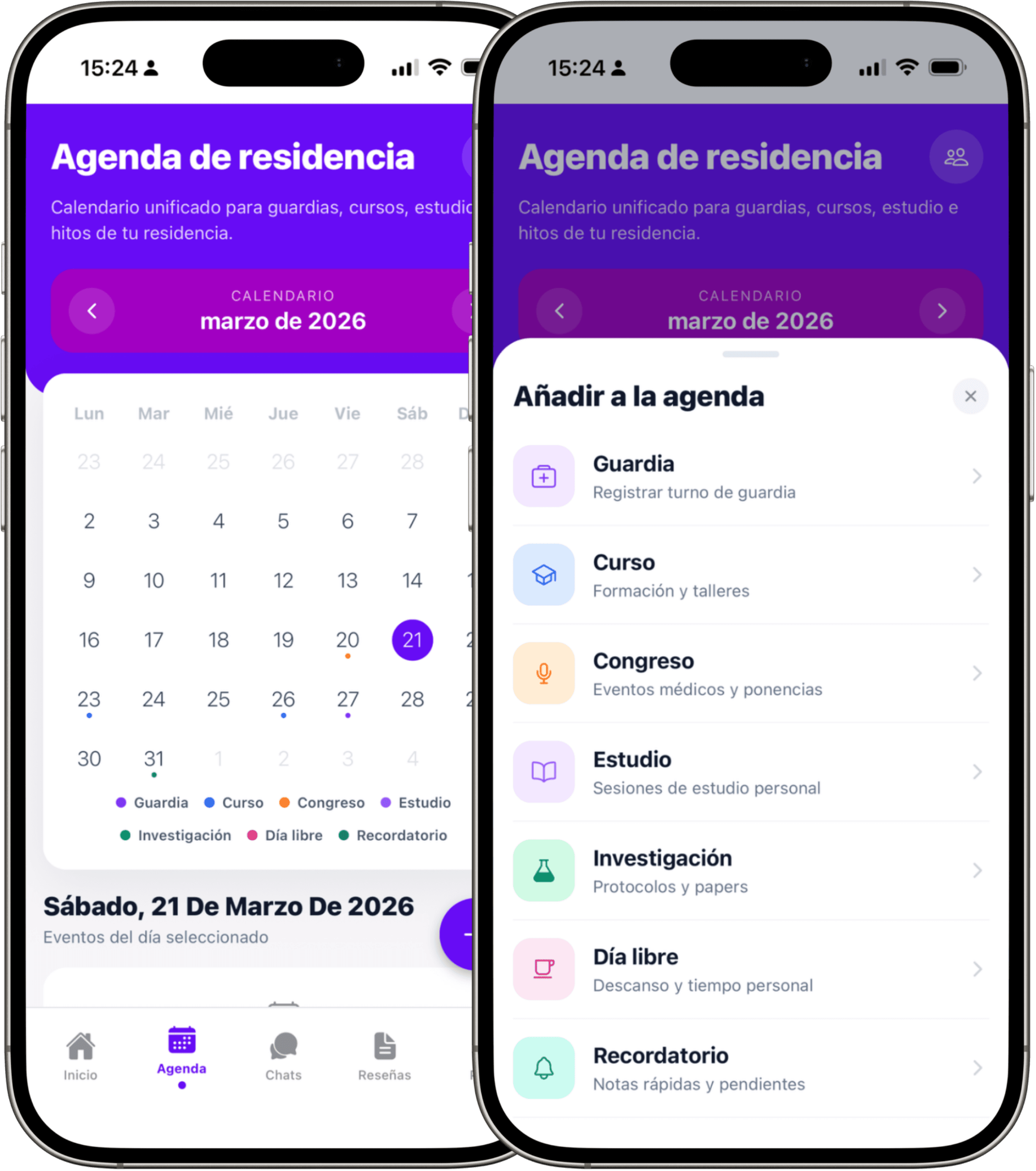 Agenda de residencia en LosResis